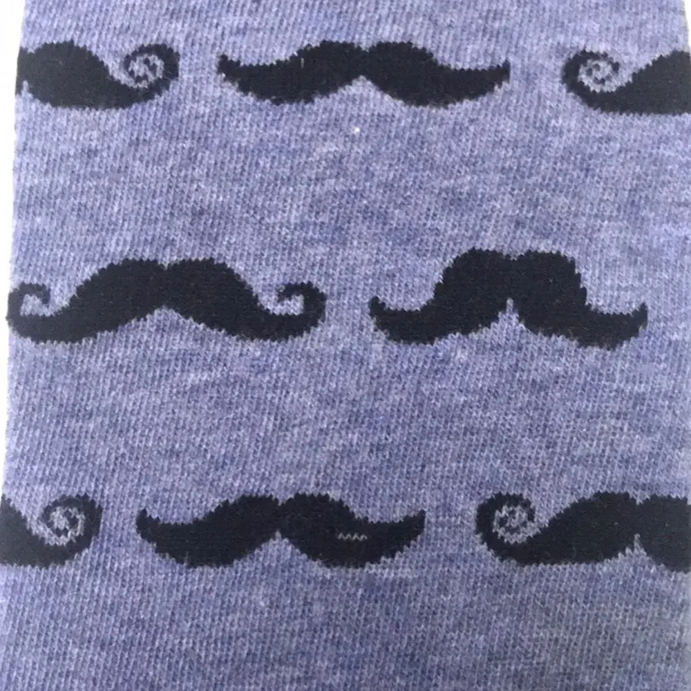 Jos. A. Bank Mustache Socks Heather Blue
